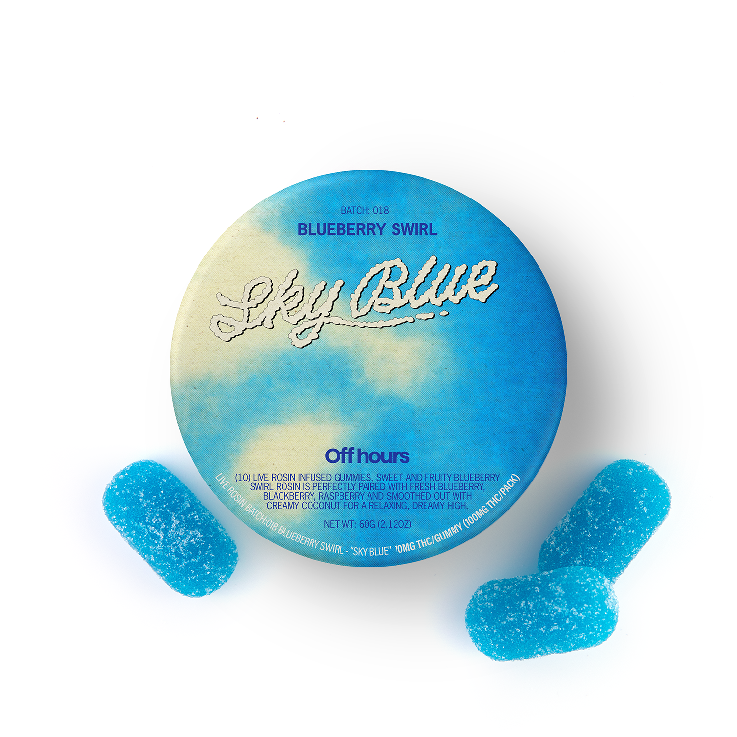 #018 Blueberry Swirl “Sky Blue”